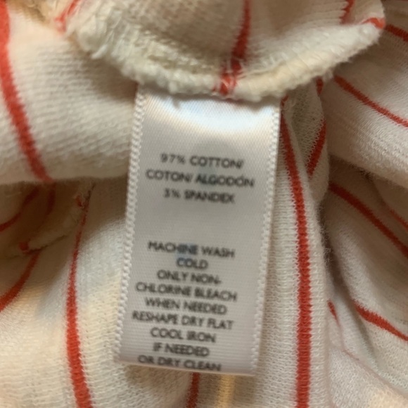 Lou & Grey orange striped summer top, size L - Picture 5 of 5